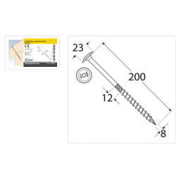 DMX 320820 - CT 08200 Wkręt ciesielski 8x200 - (50/op) 